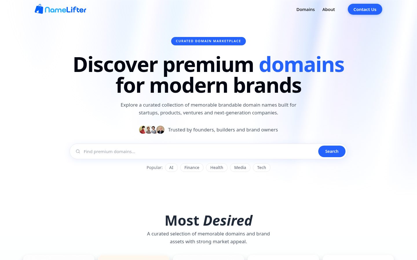 NameLifter website